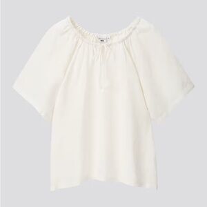 Uniqlo x JW Anderson Gathered Short Sleeve Blouse